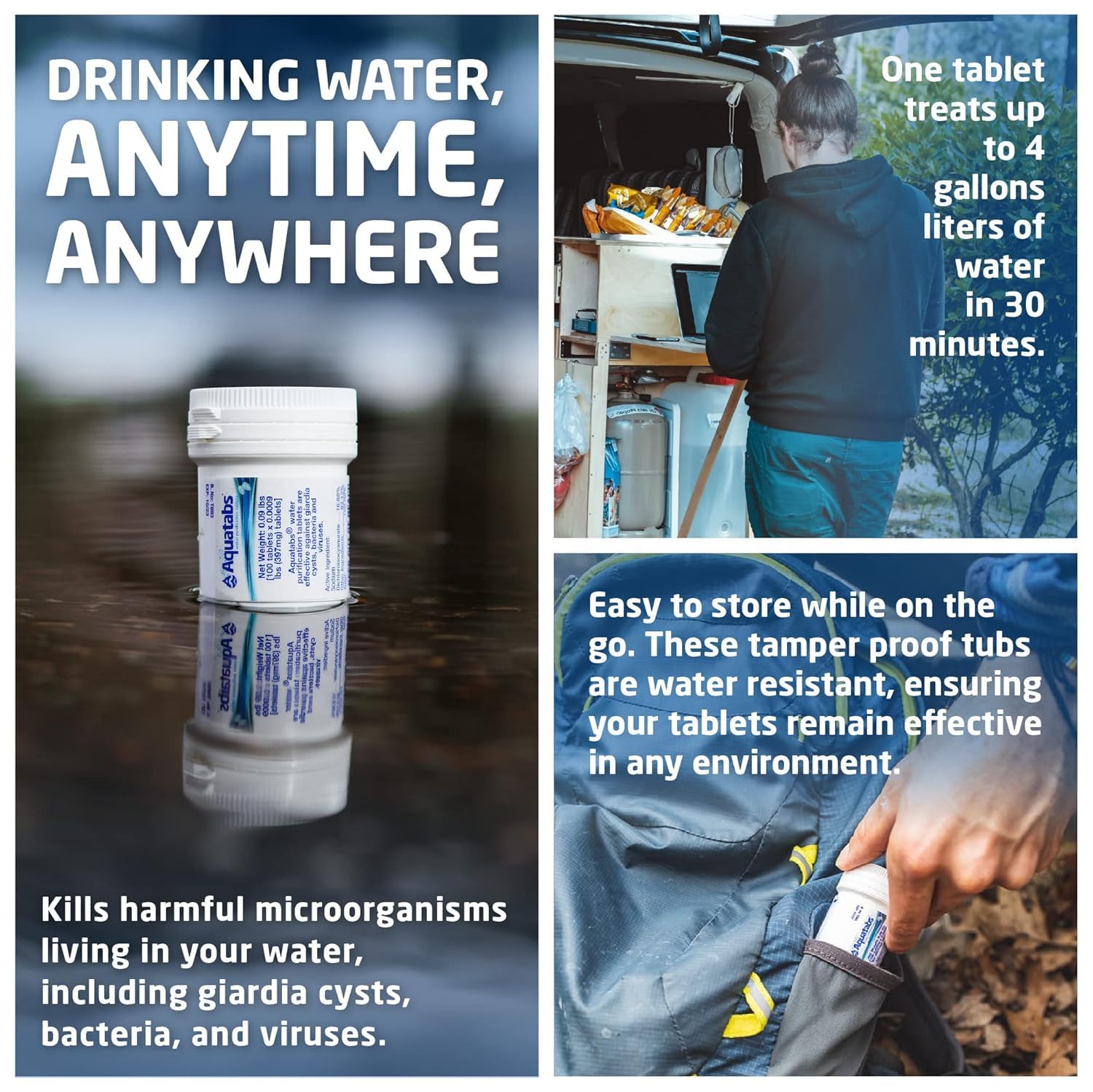 Aquatabs™ Emergency Water Purification Tablets