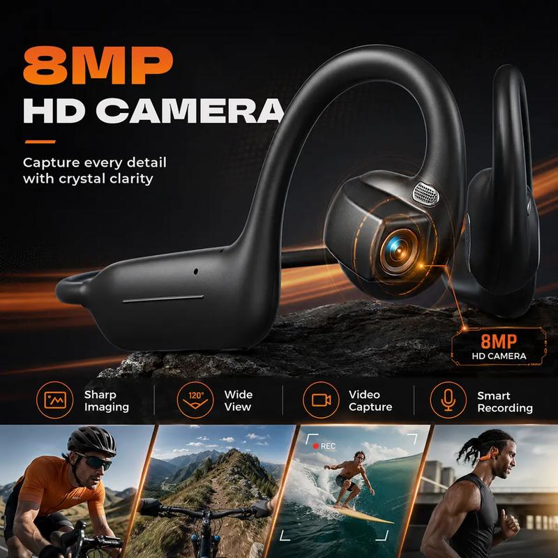 Oreno Vision™ – AI Camera Bone Conduction Headset