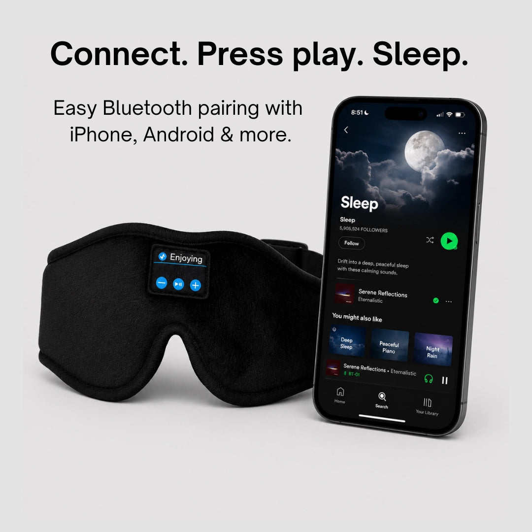 SnoozeSound™ 3D Bluetooth Sleep Mask