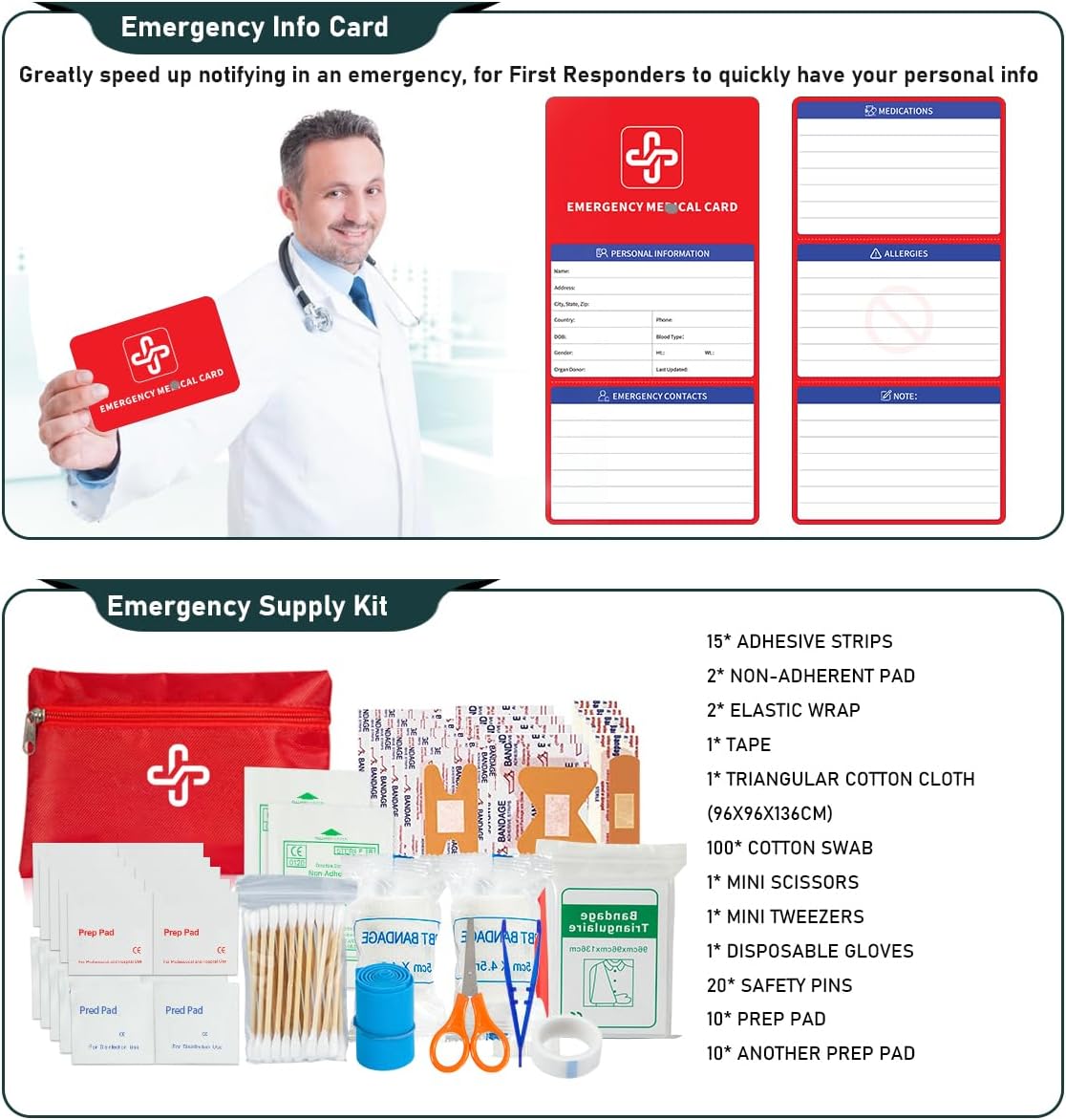 262-in-1 Emergency Survival & First Aid Kit