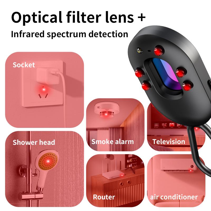 2-in-1™ Infrared Travel Privacy Hidden Camera Detector & Door Alarm