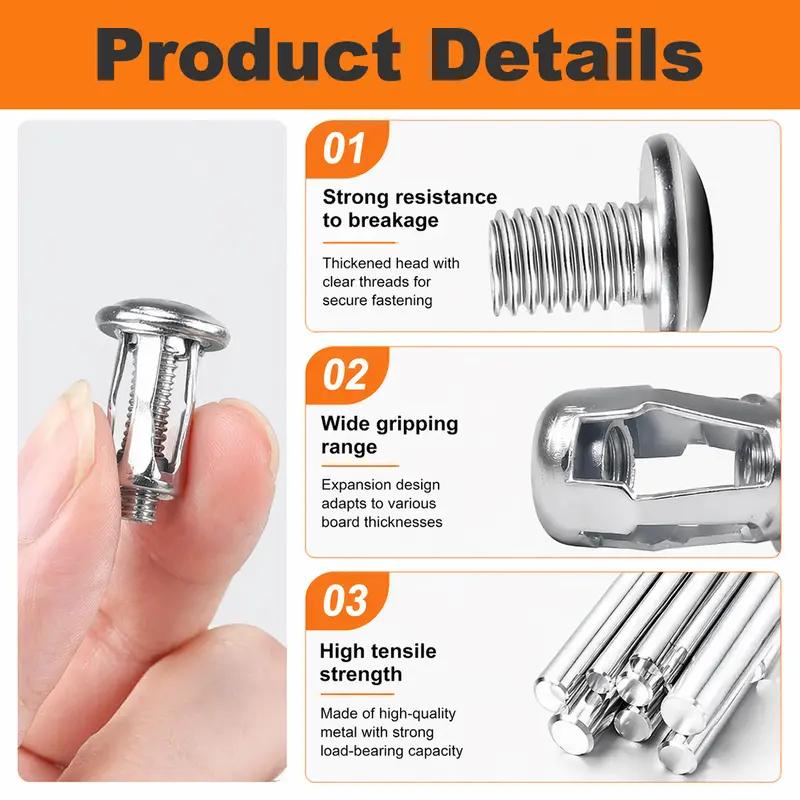 Heavy-Duty Button Rivet Locking Nuts A
