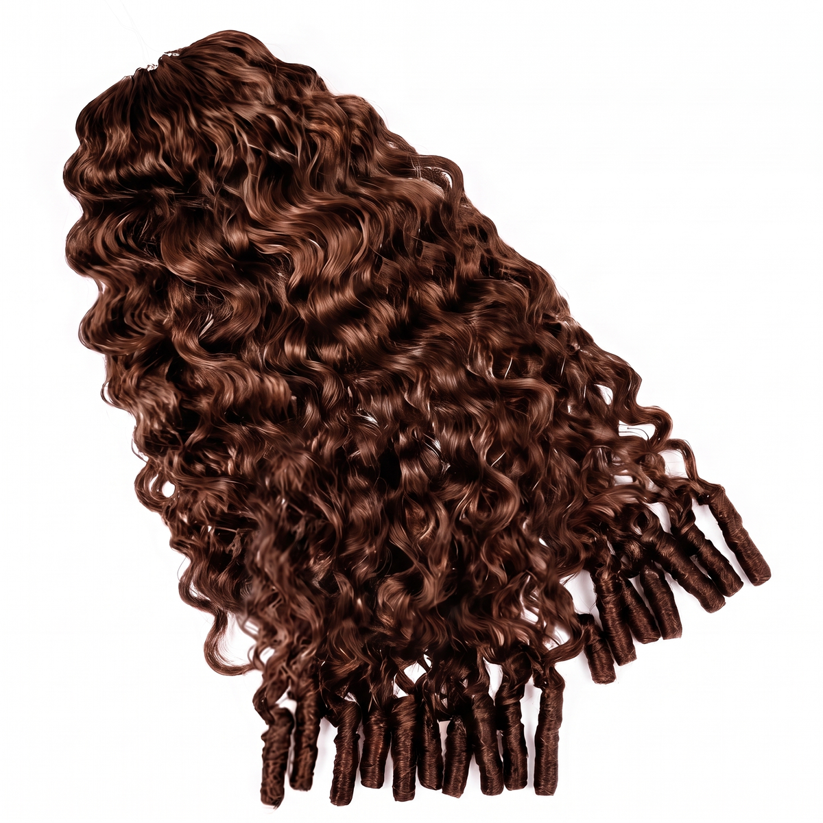 Oreno Burmese Curly Half Wig InvisiFit Strap Human Hair Wear Go Glueless Wig for Beginners