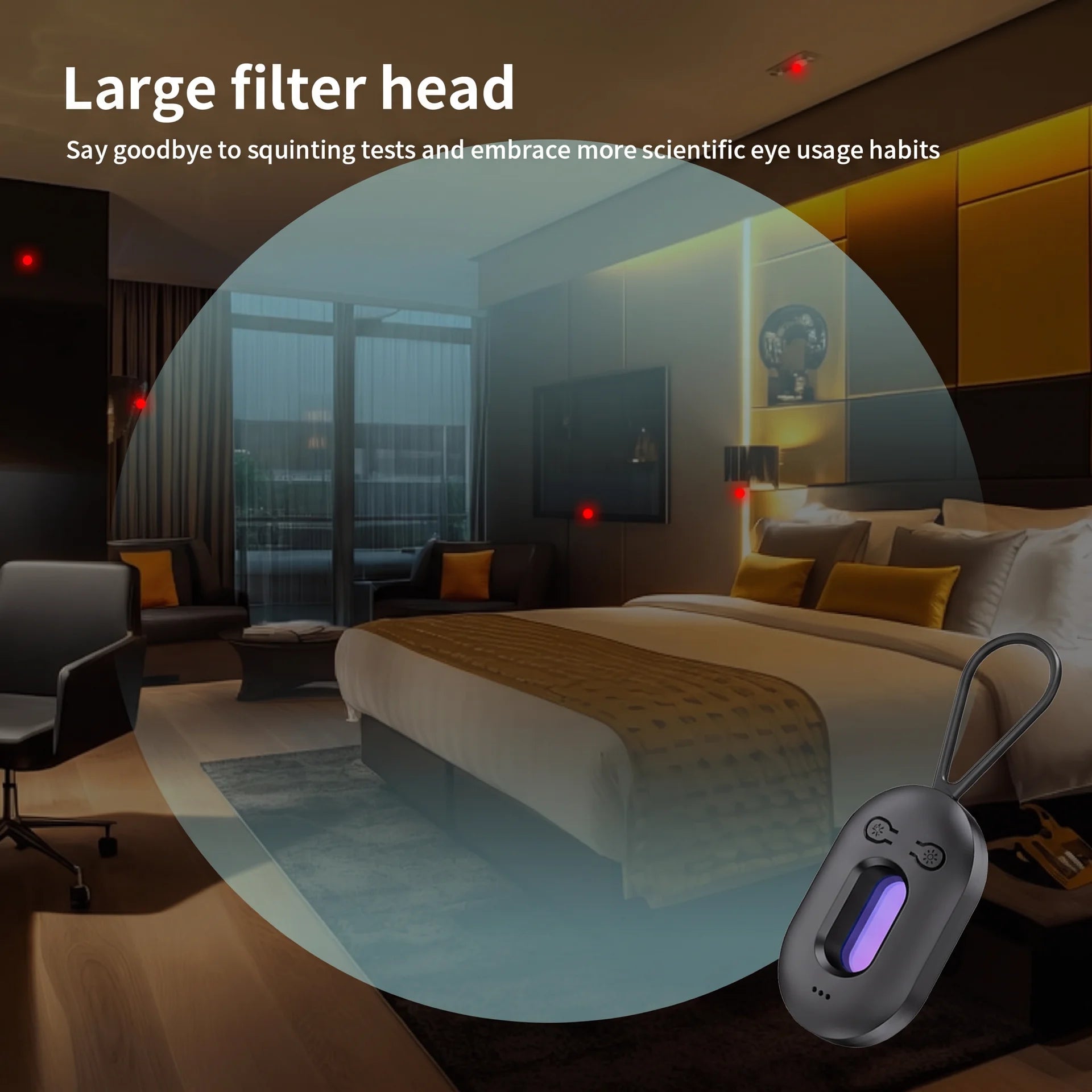 2-in-1™ Infrared Travel Privacy Hidden Camera Detector & Door Alarm